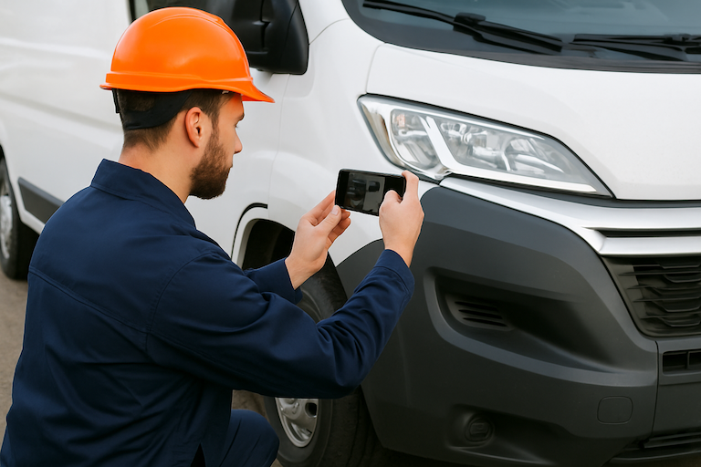 Digital inspection system dashboard illustration